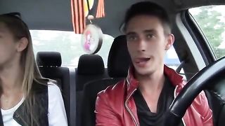 Teen Beauty Sucks A Big Dick in the Car _ Gets Fucked In ... 
