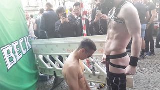 Public suck, pissed on, fucked and fisting