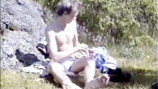 Roger Virre on the beach 1990