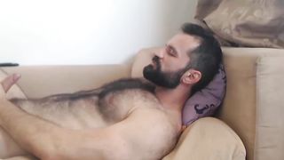 [CAM] Hairymario Hairy Daddy Moans Hard while Blowing His Load 20180803
