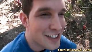 Cruising for gay sex in the back woods  Free Gay Porn 
