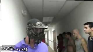 Some dorm bros gets naked and suck cock as they are told to do from frat leaders