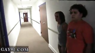 Some dorm bros gets naked and suck cock as they are told to do from frat leaders