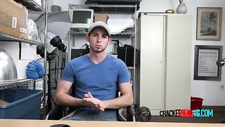 Straight white guy gets mouth filled  at GayMenHDTV.com 