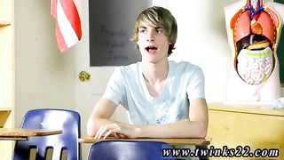 Twink Preston Andrews having a interview in the classroom - Free Gay Porn 2