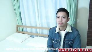 Gay Asian dudes not so solo masturbation  at GayMenHDTV.com 