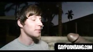 Tiny White Guy Wrestles a Black Anaconda  Free Gay Porn 