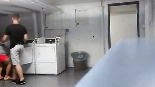 Fucking my boyfriend in the laundry room 