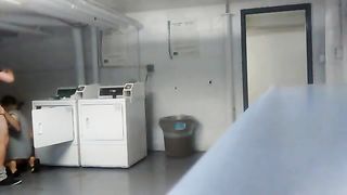 Fucking my boyfriend in the laundry room 