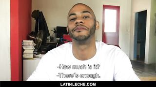 LatinLeche - Latino Stud Crams two Cocks in his Mouth 