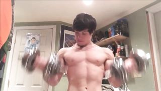 Derek Martin- Stunning Teen Muscle Poses, Struts and Flexes (no Nudity) 