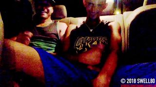 Tall big dick straight guy gets d. jerks with me in my truck (Andy 1)