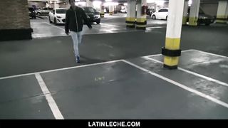 LatinLeche - Latino gets Fucked in Parking Lot 