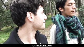 LatinLeche - Cute Latino Boy gets his Asshole Creampied by A Hung Stud 