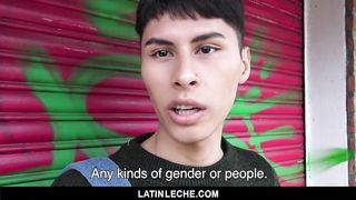LatinLeche - Young Cock Sucker Fucked Raw outside 