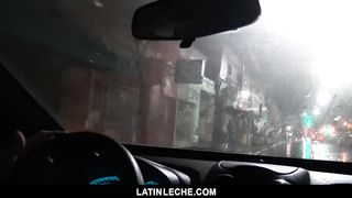 LatinLeche - Taxi Driver Sucks Latin Dick, Fucked for Cash 