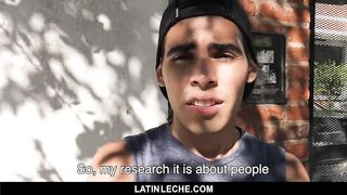 LatinLeche-Sexy Straight Teen Sucks and Fucks Stranger on Camera for Money 