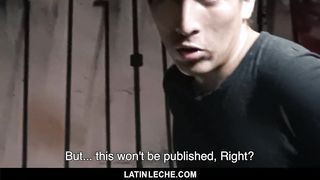 LatinLeche - Straight Latin Work Sucks Camera Man’s Cock for Cash 