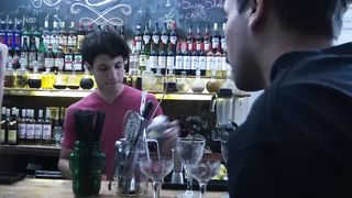 LatinLeche - Cum Thirsty Boy Sucks A Bartenders Uncut Cock 