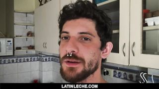 LatinLeche - Cute Punk Slurps two Straight Cocks for Cash 