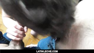 LatinLeche - Cute Punk Slurps two Straight Cocks for Cash 
