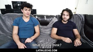 LatinLeche - two Cock Hungry Straight Studs Fuck each other for some Pesos 
