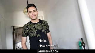 LatinLeche - Nervous Latino Sucks a Cameraman for Money 