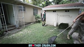 BrotherCrush - Hung Military Guy Fucks his Gay Younger Step Brother 