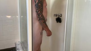 Solo Masturbation and Anal Play in Shower