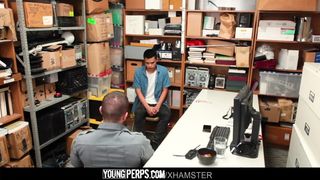 Youngperps - Muscle Guard Takes a Shoplifters Virginity (1)