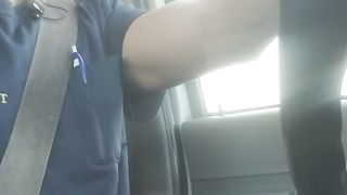 Awesome cumshot while driving to work pattymelt07 