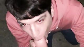 Sucking a huge dick from a soldier in the unit. cum in my mouth Cris Fabio 