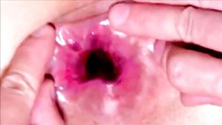 Close Up Heavily Used Gaping Hole Fit Asian 