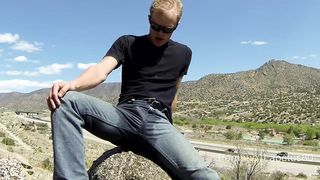 Pissing jeans near a public highway lapetus80