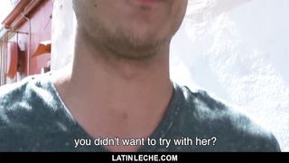 Hung latin straight guy has raw anal sex on camera for money SayUncle
