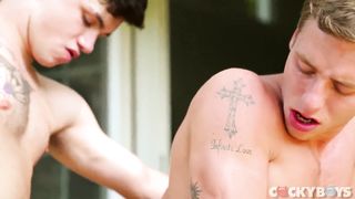 Jake Bass & Justin Matthews Flip-Fuck CockyBoys 