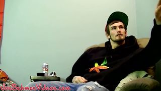 Amateur does an interview before masturbating and cumming indiebucks
