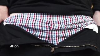 unzipping uncircumcised penis in high definition JasonRon01