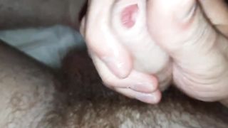 Teasing my lubed up, thick uncut cock¡ EvilTwinks