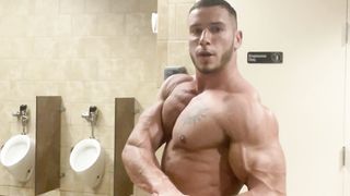 2022-02-22 little flexing at the gym after cardio -John Bronco Homemade Gay Porn