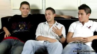 Trevin, Michael and Ty Jerk Race Gay Life Network 2