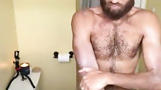 Hot Nude rub down after shower Mount Men Rock Mercury Masturbation Rock Mercury