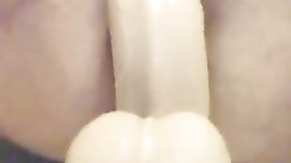 Riding A Dildo In The Shower & Ass To Mouth Until I Cum, hear my loud moaning orgasm as I’m alone Jetsfan1983