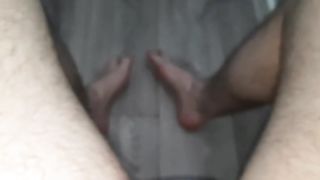 Foot Fetish Fun¡ Close ups feet and rubbing my uncut cock EvilTwinks