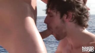 Rimming ass ravaged gay jock relishes anal pleasure and cumshot aboard yacht Naked Sword