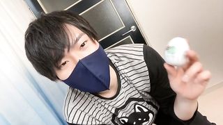 Masturbating with an egg-shaped pussy [Japanese boy] [Creampie] ShoppyJPN