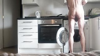 Naked sexy hairy guy making breakfast Michael200586 - SeeBussy.com