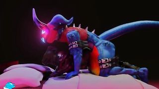 Flamedramon and Hybrid 2 Rock Dragonboyhug - SeeBussy.com