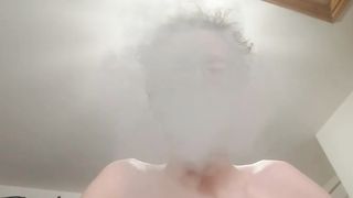 Skinny guy loves to spit and vape circles Peter bony - SeeBussy.com
