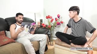 Slim Latino blows and gets spanked before breeded by DILF CJXXX - SeeBussy.com